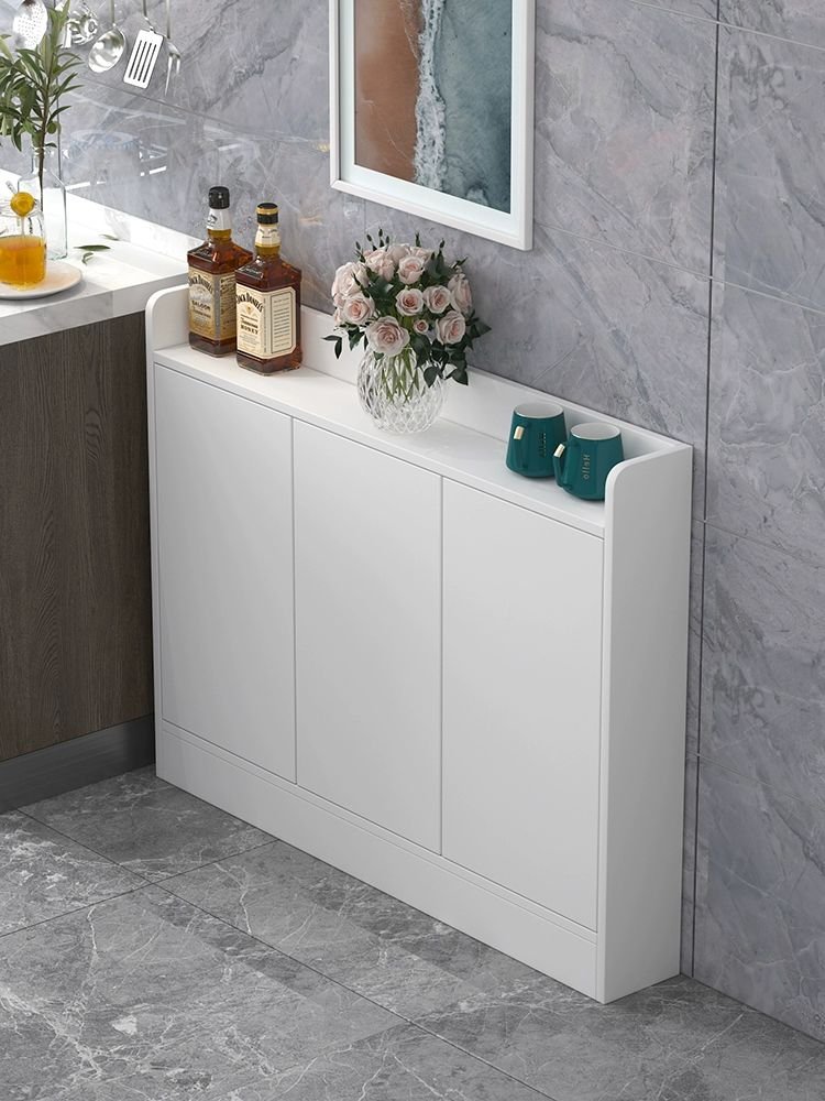 얇은수납장 20cm 25cm 도어 복도 서랍 서랍장 폭좁은수납장, 추라 쌍문-흰색 80x25x90 상세 이미지 2