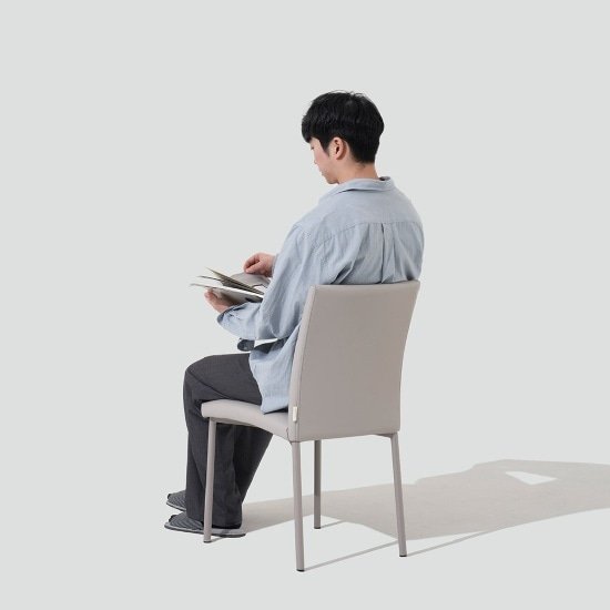 한샘 위드 식탁의자_2개입(3종/택1), D형: 다크그레이(D) 상세 이미지 2