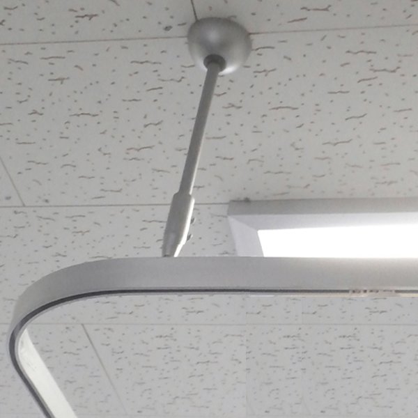 김씨네커튼 트렉레일 병원커튼레일 튼튼한 곡선커튼레일, 단일색상-지지대40cm-3개할인 상세 이미지 1