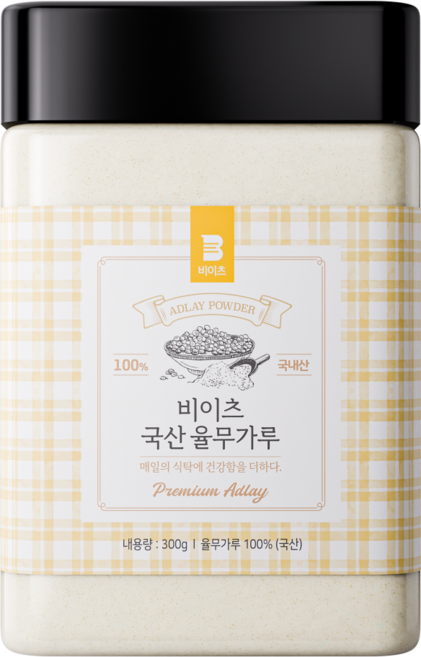 [국산 100% 생율무가루] 비이츠 국내산 율무가루, 1개, 300g할인
