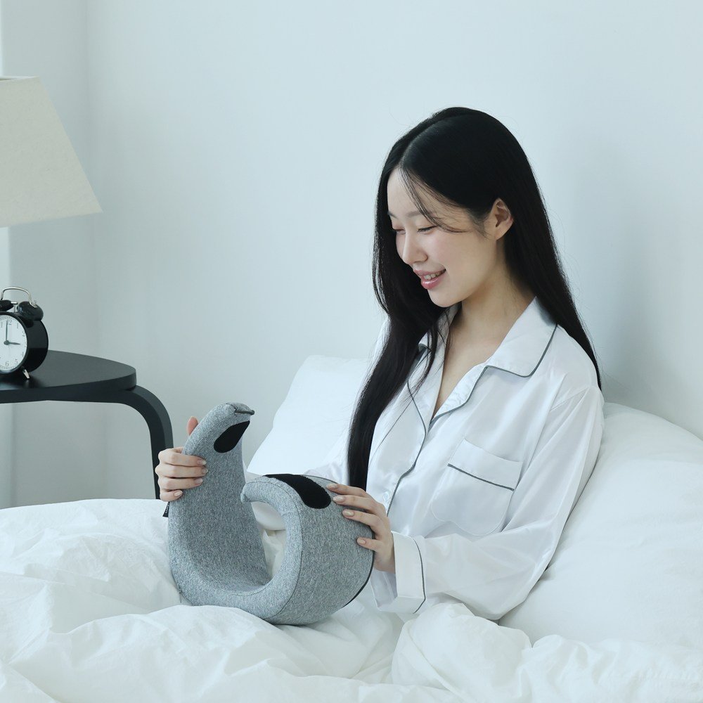 리빙미미 여행용 기내용 목베개 목쿠션 휴대용 메모리폼 여행 기내 승무원, 다크그레이쿠폰할인 상세 이미지 2