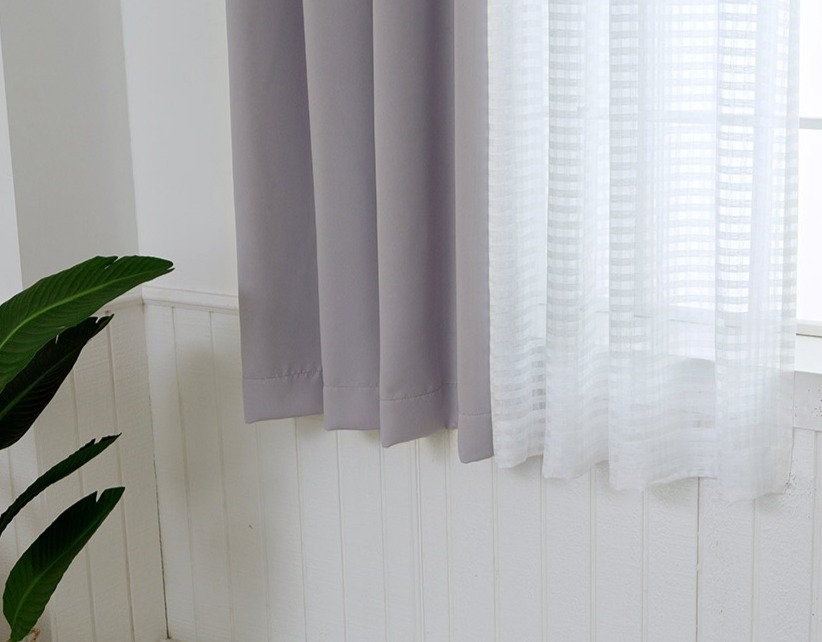 까르데코 디망쉬 암막 창문커튼 2p + 코코체크 레이스 창문커튼 2p + 커튼끈 4p 세트 상세 이미지 2