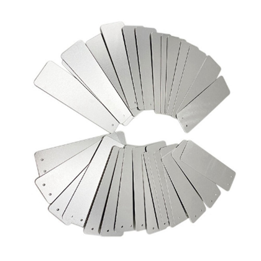 100pcs 알루미늄 식물 라벨 금속 식물 태그 트리 ID 태그 식물 알루미늄 태그 라운드 아트 알루미늄 태그 상세 이미지 1