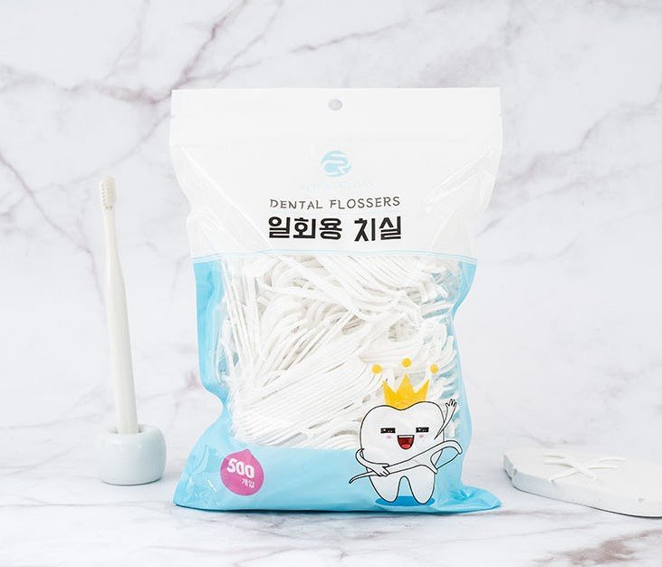 로얄클라쓰 일회용 치실 + 케이스, 7.5cm, 500개입, 2개 상세 이미지 1