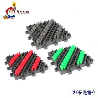 철기시대 프리미엄 조립식 카디매트 3솔 논슬립 발매트 EVA소재, 1개, 레드