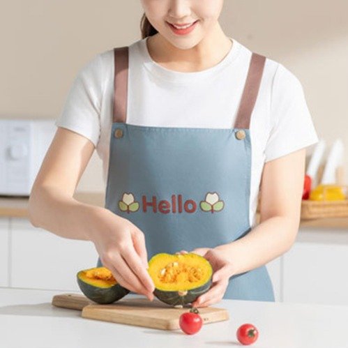 다퍼남 프리미엄 우레탄 방수 앞치마, 블루 상세 이미지 2