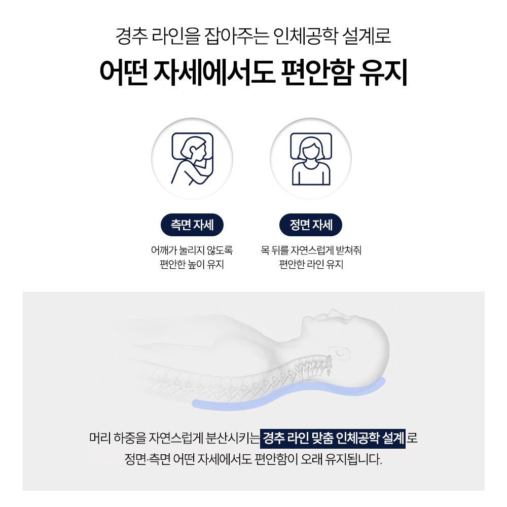 슬립루프 프리미엄 5성급 숙면 호텔 베개, 2개, 화이트쿠폰할인· 18:18:2 상세 이미지 1